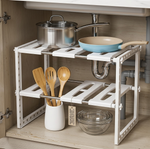 Expandable Under Sink Storage 2 Tiers